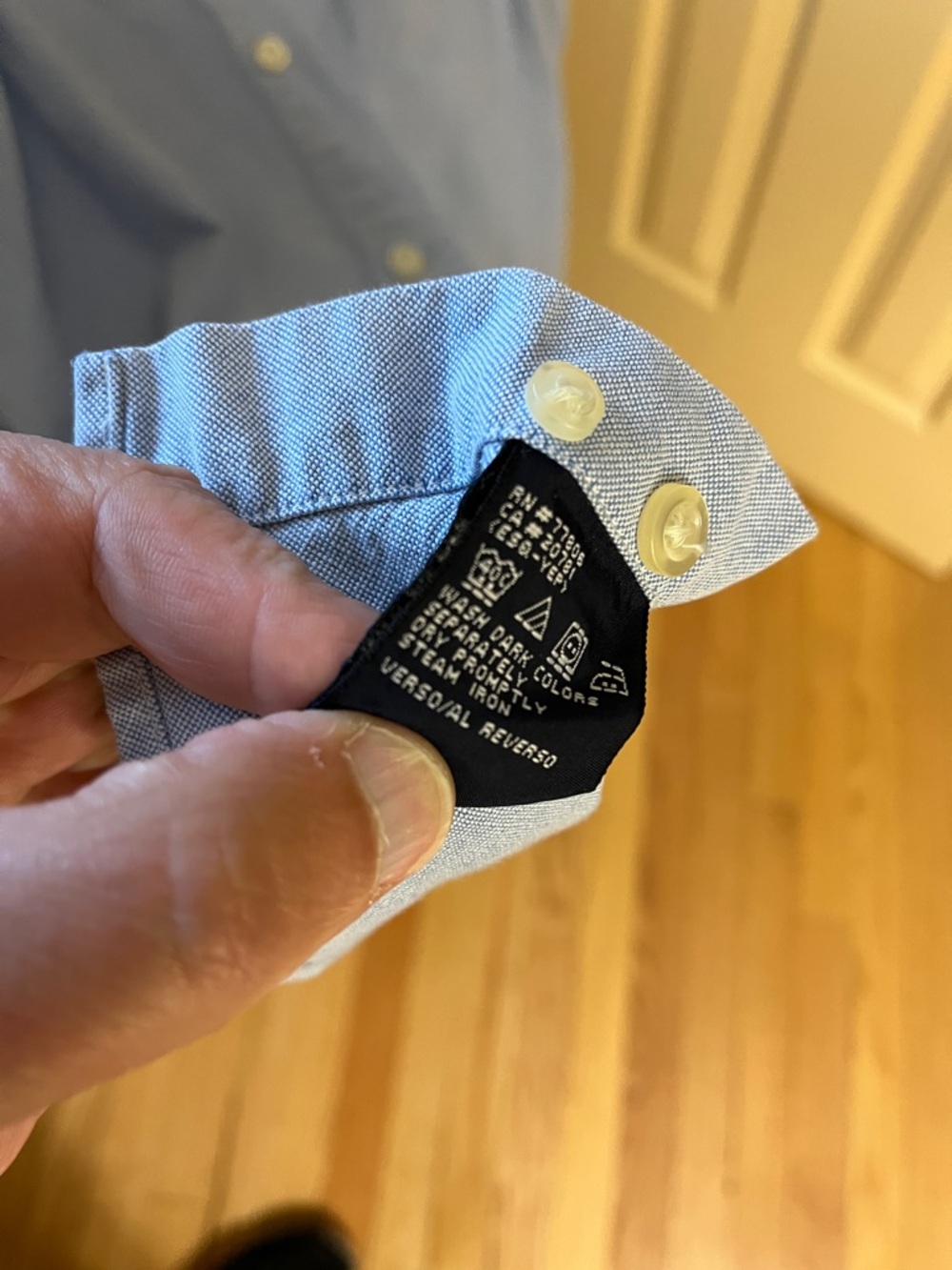 Tommy Hilfiger Light Blue Oxford Button-Up Shirt - Picture 3 of 6